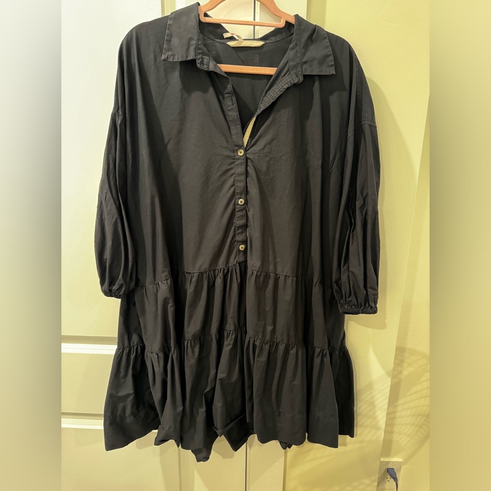 Free People Black Misha Dress, size Large
